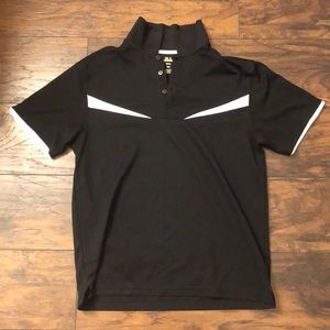 Haggar Black Golf Polo Shirt Men (Medium)